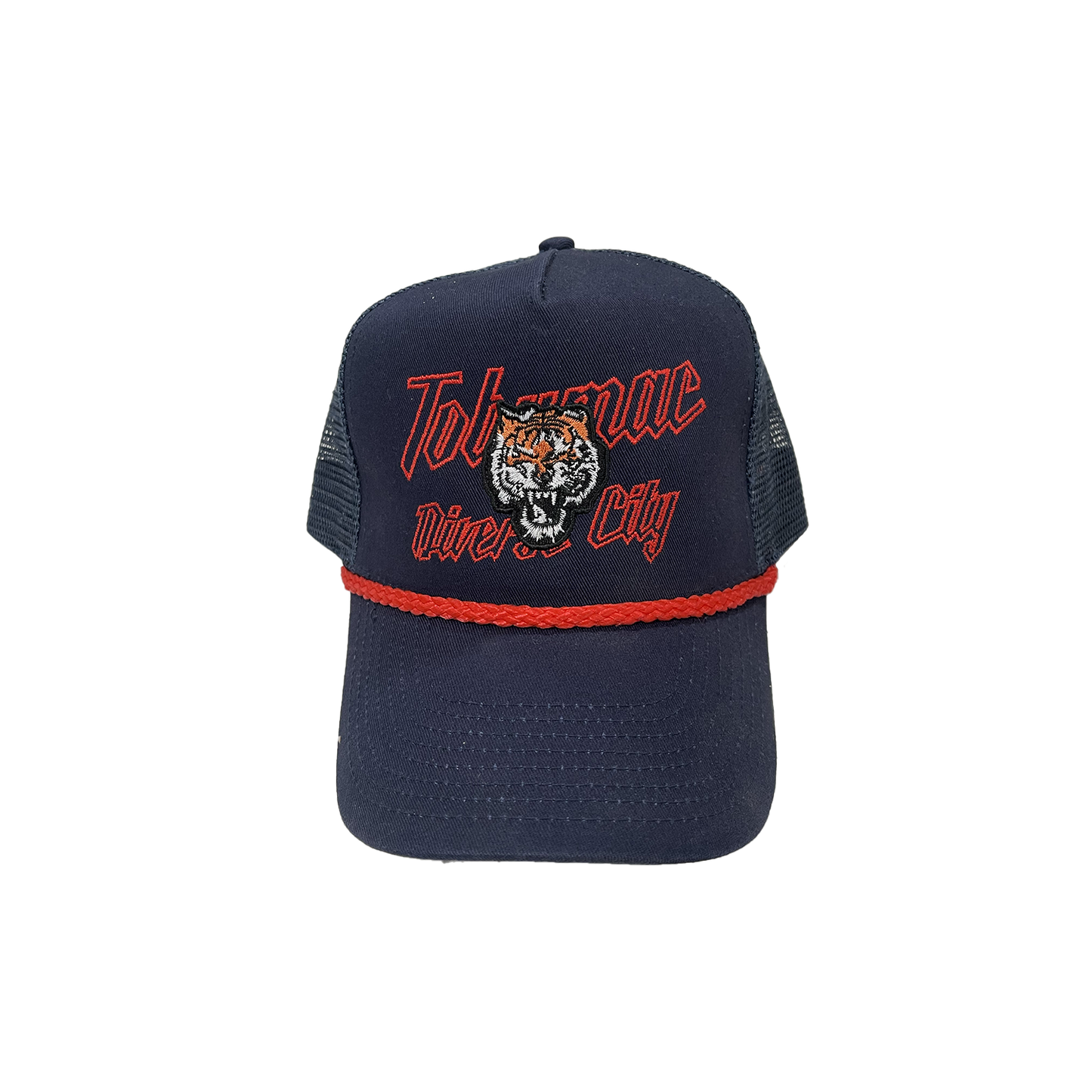 Blue Tiger Red Rope Hat