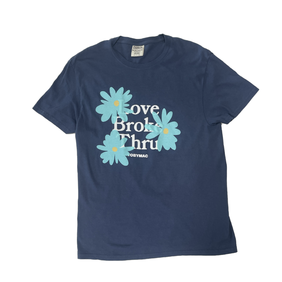 Puff Print Love Broke Thru Flowers Tee