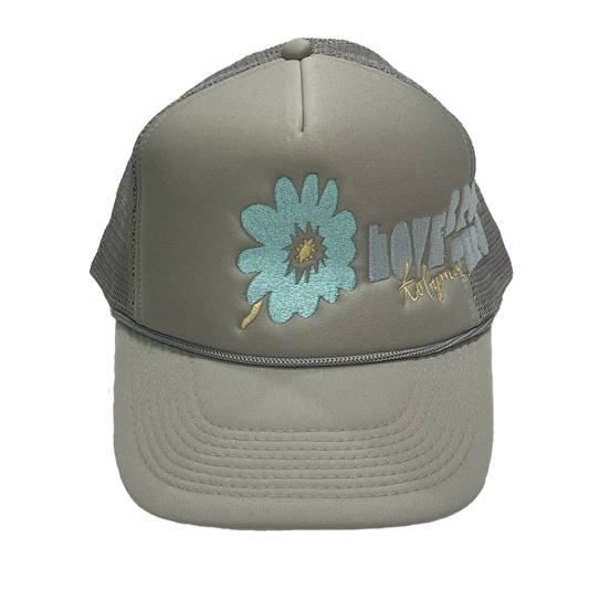 Love Broke Thru Grey Trucker Hat