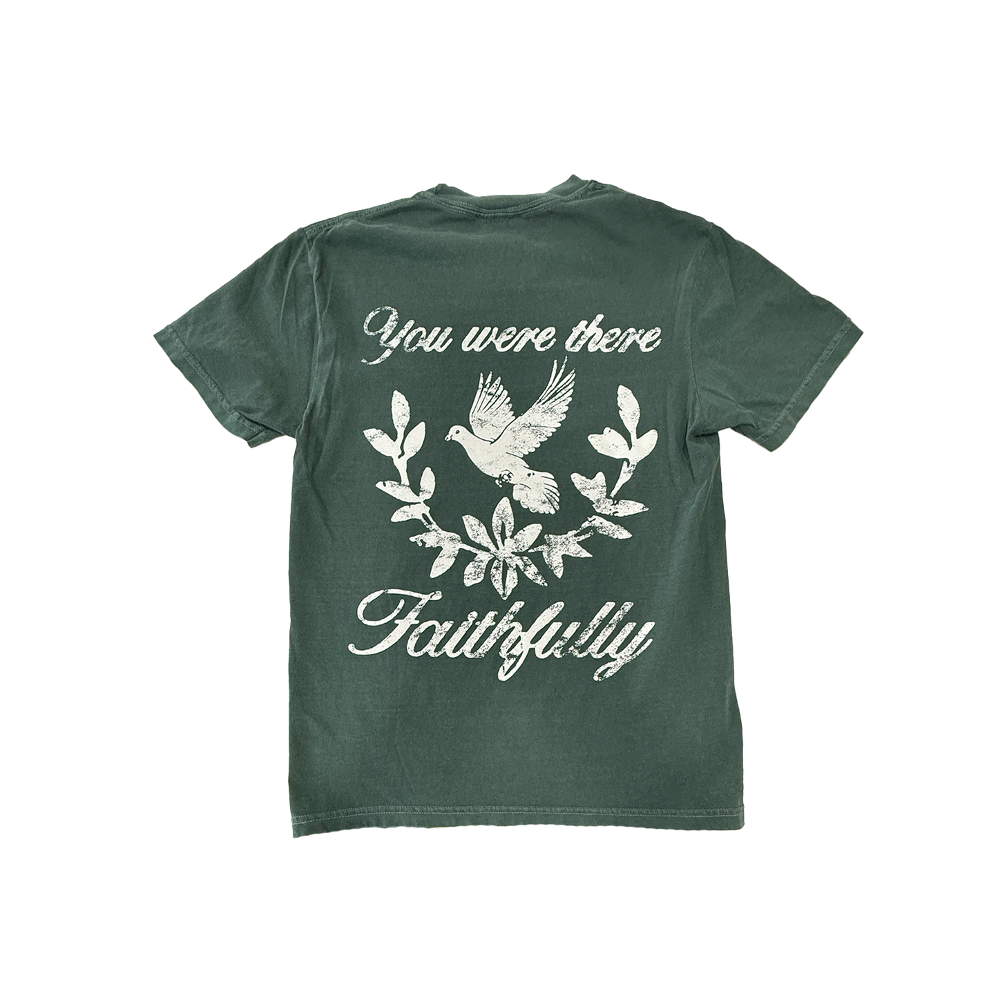 Faithfully Dove White Print Tee