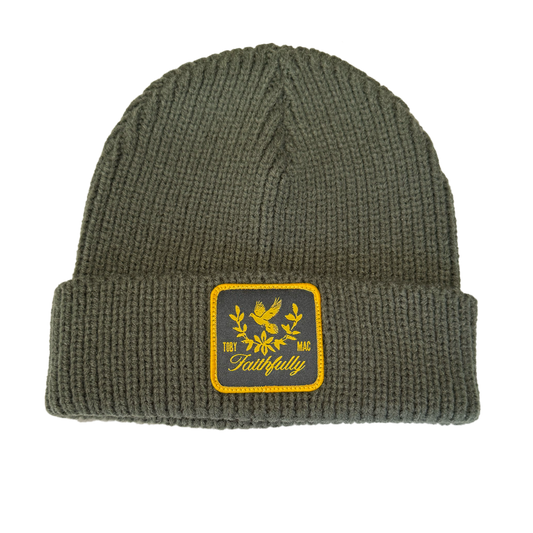 Faithfully Green Beanie