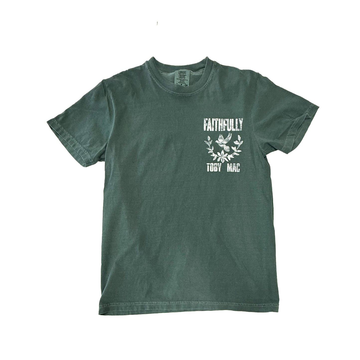 Faithfully Dove White Print Tee