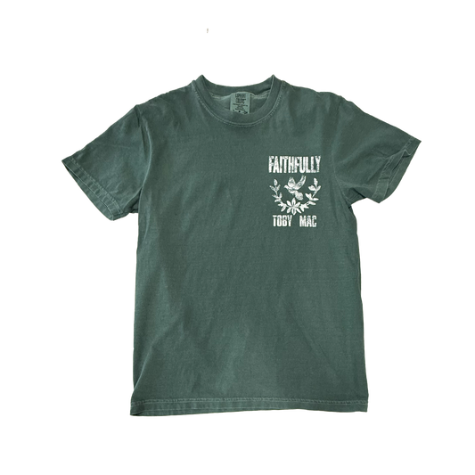 Faithfully Dove White Print Tee