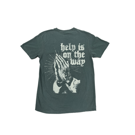 Help Is One The Way Green Tee