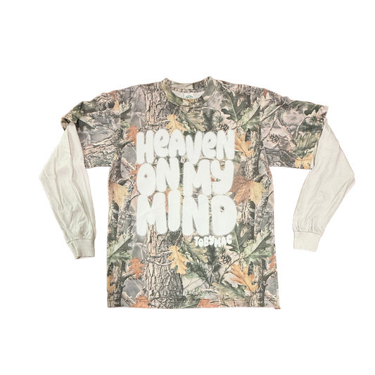 Heaven On My Mind Camo Long Sleeve Tee